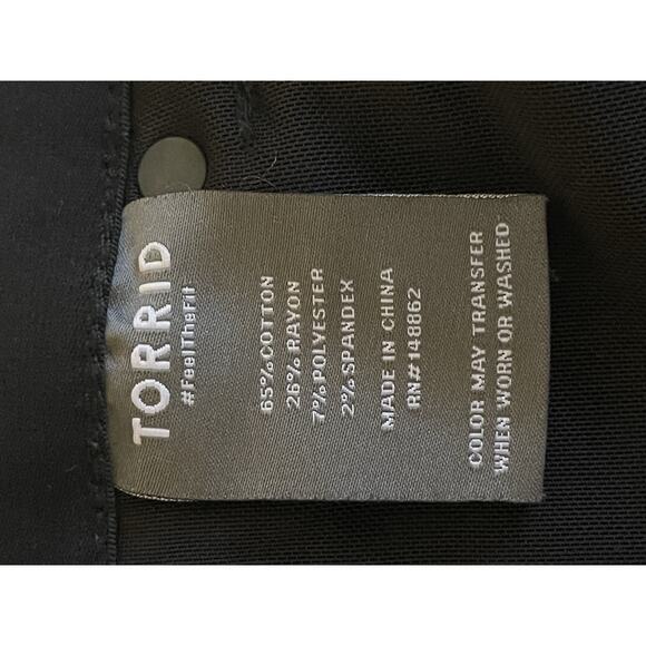 Torrid Bombshell Flare High-Rise Jean Size 12T Premium Stretch Black Retail $90 - Picture 11 of 13